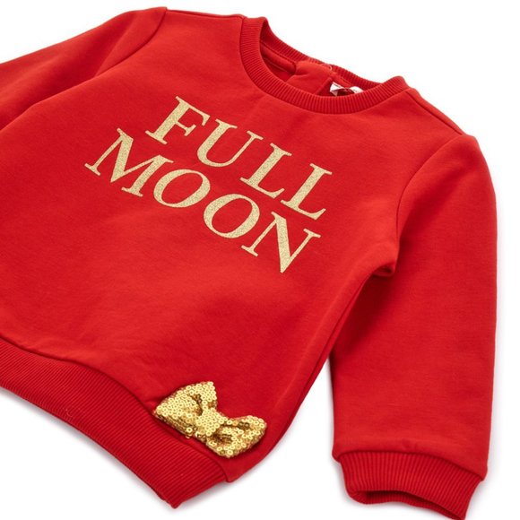 New - Original Marines, Italy - US Seller - FULL MOON BABY GIRL SWEATSHIRT - Picture 5 of 7